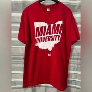 Miami University Ohio RedHawks Red T-Shirt